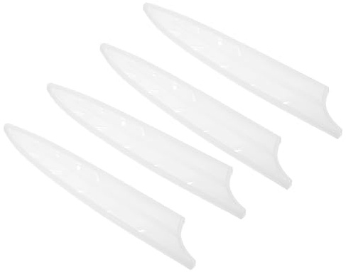 PATIKIL ABS Safety Knife Cover Sleeves for 8 Carving Knife, Universal Chopping Edge Guard Blade Protector Sheath for Kitchen Bar, White, 19.7cm L, Pack of 4