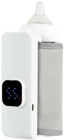 Scalda biberon – Dispositivo da viaggio per auto, prese notturne, batteria portatile, calore rapido 2000 mAh, bollitore nutrizione materna indispensabile, per camera dei bambini, uscite invernali