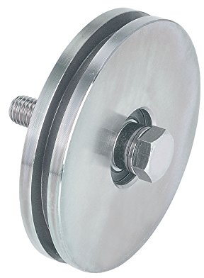 Laufrolle für bodengeführte Schiebetore mit Bolzen Ø120 mm Nutbreite 16 mm