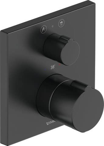 Duravit C.1 Brausethermostat Unterputz Schwarz Matt 150.94.150mm
