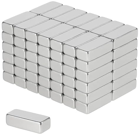 Magnete Stark 13x6x4 mm 50 Stück Neodym Magnet für Magnettafel Extra Starke Mini Magneten Kühlschrankmagnete Pinnwand magnetisch zum Basteln & vielseitig einsetzbar