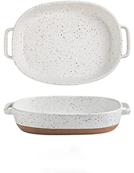 cooking teglia forno Matte in ceramica in ceramica sottocomarino in ceramica da forno da forno da cucina cucina cottura da cucina tagliatella ciotola ciotola da cottura multiuso vassoio da forno 2 pez