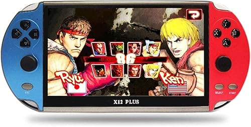 X12 Plus Console de Jeu Portable rétro avec écran de 17,8 cm, Lecteur MP5, Console de Jeu d'arcade nostalgique avec Joystick, Double Jeux vidéo et électroniques