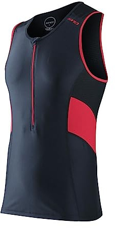 ZONE3 Men's Activate Trisuit- One Piece Pro Triathlon Sleeveless Skin Suit Made of Lycra Sport Fabric (XL)