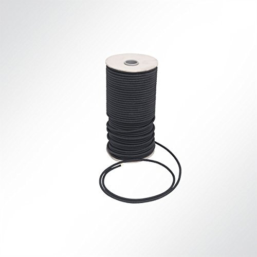 LYSEL Gummiseil Planenseil Expanderseil, (D) 12mm in Schwarz (10 m)