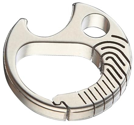 SELiLe Titaniums Carabiner Keychains Clip Bottles Opener AntiLost Small Carabiner Clip Quick Releases Spring Snap Keyring Outdoor Titaniums Carabiner Keyring