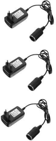 Angoily 3piezas Adaptador De Convertidor De Energía para Coche Compatible Dispositivos Electrónicos De Vehículos Práctico y