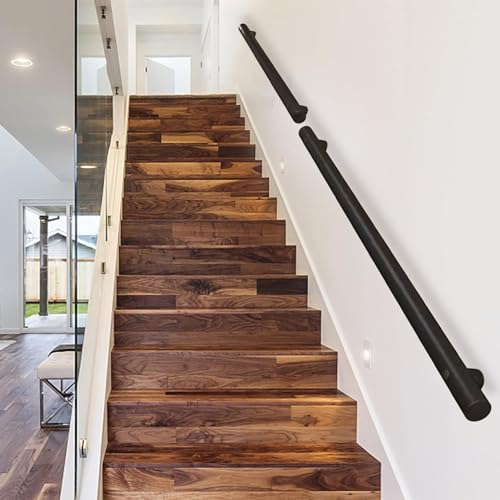Handlauf für Treppen im Innenbereich, 1 m, 150 cm, 2 m, 300 cm, 4 m, 5 m, 6 m, Treppengeländer, Handläufe, Wandbalustrade, Fußschienenstütze, Rohrgeländer aus rostfreiem Stahl, Sicherheits-Haltegriff(