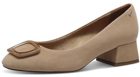 Tamaris klassiska pumps, dam klackskor, Brun brun, 36 EU