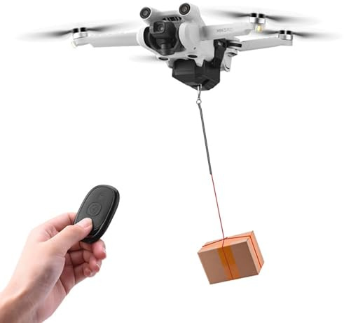 LICHIFIT Drohne Airdrop System Universal für DJI Mavic 3 / Mini 3 Pro/Mavic Air 2 / Air 2S / Mavic Pro Drone Thrower Transport Delivery Release Dropping Device
