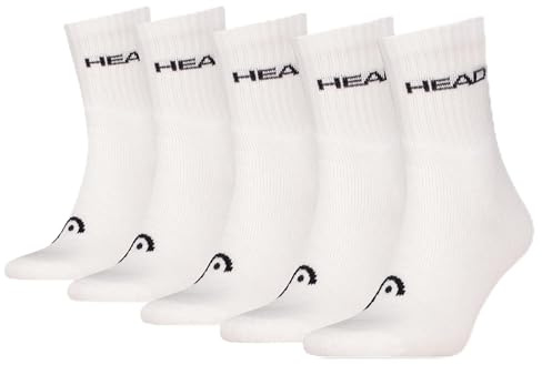 HEAD Calcetines deportivos (paquete de 5), blanco, 18-20
