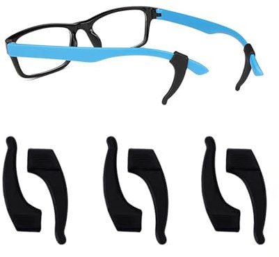Dinghaole 3 Paar Silikon Brillen Ohrenkissen，Weiche Brillenhalter Ohr，Halter Für Brillenbügel，Haken Silikon Brillen Ohrenkissen Gummi Antirutsch Brillenhalter Antirutsch Ohrbügel