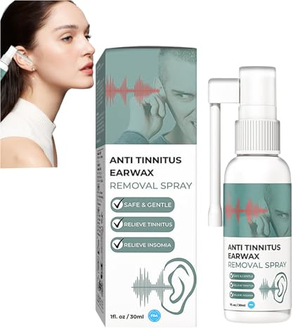 Hörrestaurationsspray, Ohrwachsentfernung Tropfen, Ohrwachsreiniger, Ohrenschmalzreinigungsspray, Tinnitus -Spray für Ohrreiniger, Ohrwachsentfernung, natürliche Tinnitus -Reliefspray (1pcs)