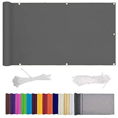 Balcony Cladding 1.1x6m UV Protection HDPE Cover No Drilling Required Ideal for Outdoor Gardens & Balconies Enhance Privacy & Aesthetics