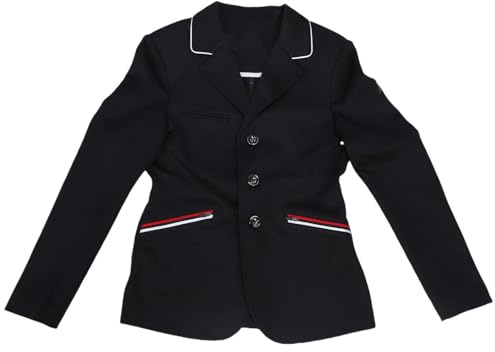Abrigo Ecuestre para niños Chaqueta de equitación Elegante, Ligera y Transpirable para Hombres y Mujeres, Tejido de Mezcla de algodón de competición, diseño Unisex, Entrenamiento (150)