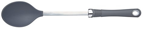 KitchenCraft Professional Nylon Cooking Spoon, Heat Resistant Cooking Kitchen Utensil, Ideal for Stirring Soups, Sauces or Stews, Spoon for Non-Stick Cookware, Dishwasher Safe, 35.5cm