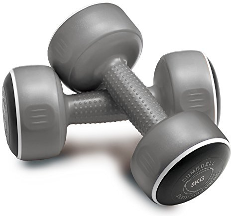 Body Sculpture Bw108-10 Smart Hanteln, 2 x 5 kg (10 kg Paar), grau, 2x5KG
