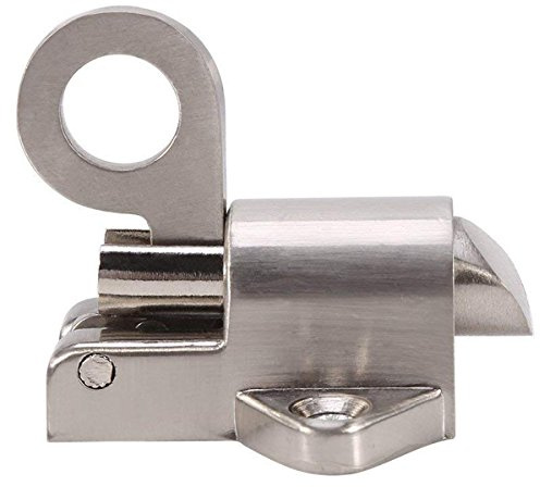 Door Lock Riegelschloss aus Zinklegierung Schlossriegel Rastbolzen Door Bolt Latch Sicherheits Ziehring Zink Legierung Lock Verriegelung Federfederung, Türriegel für Fenster, Toilette WC-Schlafzimmer