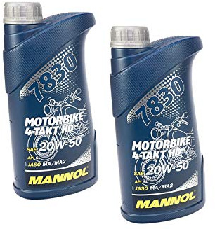 Motorbike 4-Takt Motorenöl SAE 20W-50 MANNOL HD API SL 2 Liter