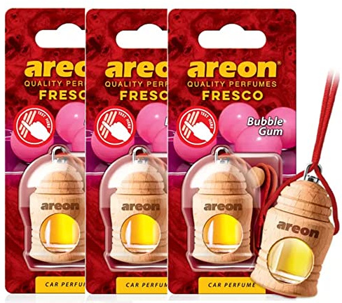 Areon Fresco de voiture Bubble Gum Aroma Parfum D?sodorisant Arbre Bureau ? domicile (lot de 3)