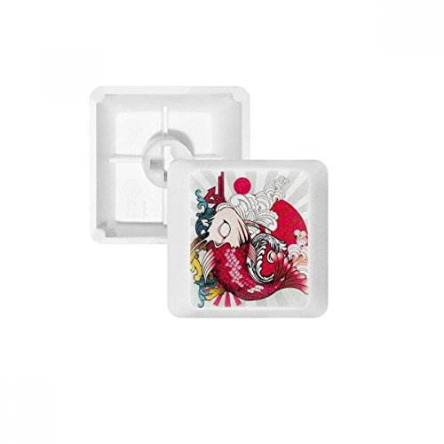 DIYthinker Arte Irradian Japón Teclas Patrón Pbt para Teclado Mecánico Blanco OEM No Marca De Impresión
