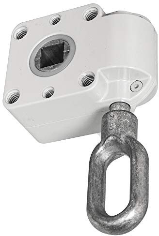 DIWARO.® | Schneckengetriebe für Markisen | Untersetzung 7:1 | RAL 7035 (lichtgrau) | 13mm Innenvierkant | Markisengetriebe