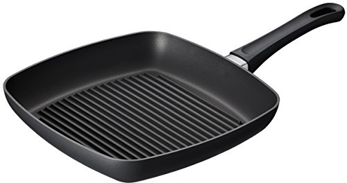 SCANPAN Classic Induction Grillpfanne 27x27 cm | Quadratische Pfanne | Stratanium+ Antihaftbeschichtung | Ofenfest | Non-stick Grill pan