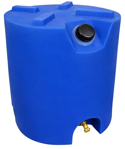 Legacy Food Storage Stackable Emergency Water Storage Container, Long Term 30 Gallon Water Tank with Water Treatment Drops, for Camping, Prepping, Survival, 21.25”H, 19.5”W, 24.5”D - 1 Tank