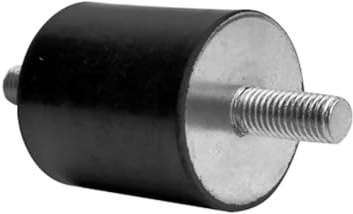 RS PRO Gummi Vibrationsdämpfer, Außen-/Außengewinde Puffer M6, Ø 20mm x 20mm, 45 Shore A, Packung a 4 Stück