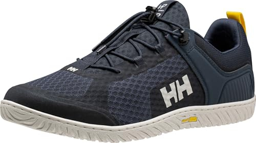Helly Hansen HP FOIL V2 Water Shoes - Quick-Dry Sailing Shoes - Hydro-Grip Sailing Sneakers - Pro-Guard Sailboat Footwear - HH Max-Vent Technology - Lace Up Design - 597 Navy/Off White - 10.5