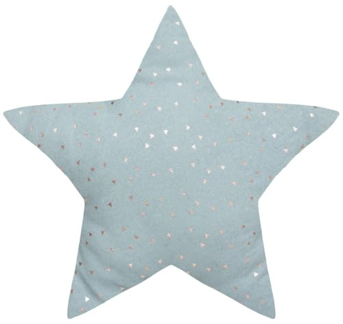 Atmosphera - Cojín Infantil Estrella Berlingot - algodón - Azul - 40x40 cm