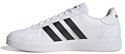 adidas Herren Grand Court Base 2.0 Shoes Schuhe, Cloud White/Core Black/Cloud White, 44 EU