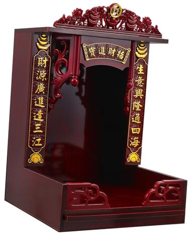 Beavorty Holz Buddha Mit Wandmontage Stabiler Kompakter Für Buddha-statuen Bis Retro-design Für Spirituelle Dekoration Und Platzierung Im Zuhause