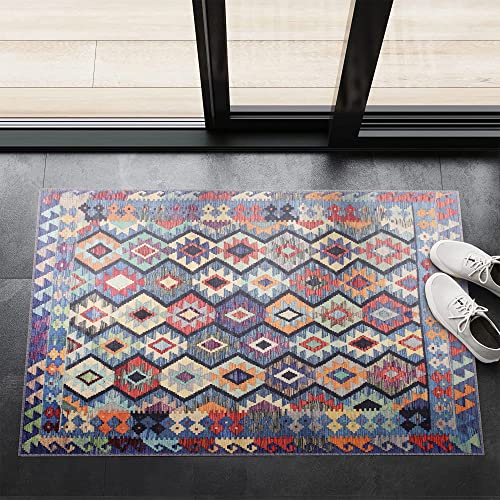 NETLINE HOME - Loomx Alfombra lavable a máquina para cocina, dormitorio, pasillo, sala de estar, habitación de los niños – Alfombras turcas tradicionales – Alfombra de diseño oriental clásico (60 x 90