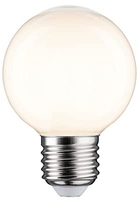 Paulmann 28989 Filament 230V LED Globe G60 E27 7W 230V 780lm 60mm Opal Glas 2700K - Warmweiß Leuchtmittel