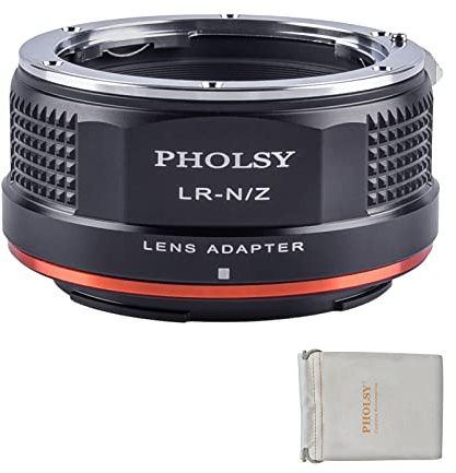 PHOLSY Objektivadapter Kompatibel mit Leica R Objektiv und Nikon Z Kamera | Manueller Bajonettadapter Kompatibel mit Leica R auf Nikon Z, Leica R auf Z, LR auf Z