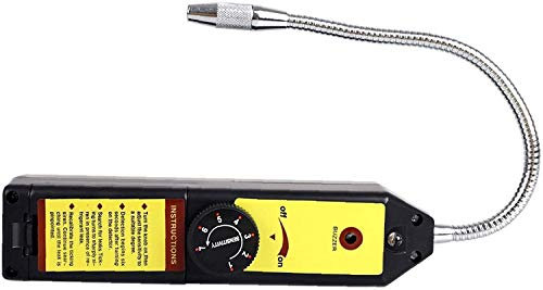 Samnuerly Detector de Fugas halógeno Detector de Fugas de Gas refrigerante Comprobador de HVAC de Aire R22 R134A Detector de CFC HCFC HFC Conveniencia de Alta precisión