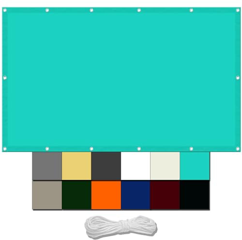 Vele Ombreggianti Rettangolare 4 x 8 m Impermeabile Tenda da Sole per Esterno con Occhielli Protezione Raggi UV HDPE tenda parasole per Sabbia Balcone Esterni, Blu Cielo