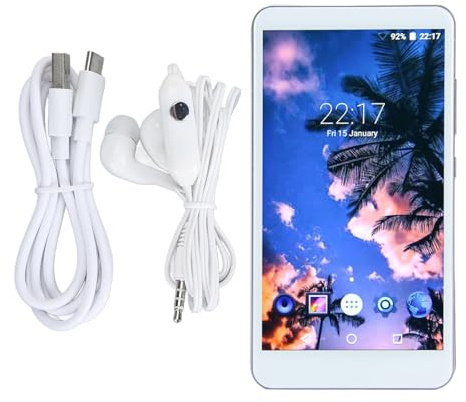 MP4-spelare, 5 Tum 128 GB MP3-spelare med Bluetooth 5.0, Smart Brusreducering, Förinstallerad Spotify Kids, Spotify, Audible, Pandora, Amazon Music och Deezer, Bärbar MP4-spelare