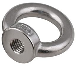 1 STÜCKE M3 M4 M5 M6 M8 M10 M12 M14 M16 M18 M20 M24 A2 Edelstahl Haken Ringmutter Kreis Augenmuttern Verschluss (Size : 24in)