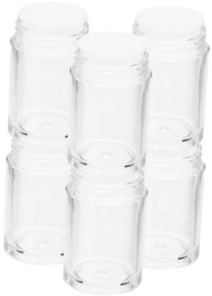 Beatifufu 6 Stück Kleiner Lose Puderbehälter 10ml Nachfüllbare Kunststoff Flaschen Mit Sieb Und Deckel Tragbar Für Travel Make up Und Lidschatten