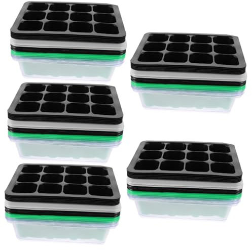 BESPORTBLE 30 Pz Scatola per piantine propagatore Vassoio di Semina Vassoio germinazione semenzaio contenitori pianta Vassoio di avviamento con Coperchio vassoi di germinazione Domestica