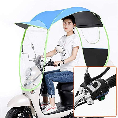 Motorradabdeckung, Sonnenschutzabdeckung für Elektromotorräder, Regen- und Sonnenschutzschirme, transparentes Dach, Regen- und wasserdichte Abdeckung für Motorroller, E (transparen