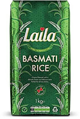 Laila Basmati Reis 2 kg - Premium Basmati-Reis aus Pakistan, aromatisch und leicht verdaulich, ideal für jeden Anlass, glutenfrei, perfekte Beilage für Ihre Gerichte
