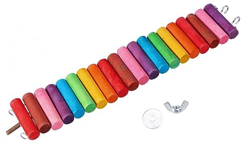 Happyyami Bunte Holz-wippe Und Plattform Für Kleintiere Spielzeug Für Hamster Zwerghamster Mäuse Und Andere Kleine Nager Zahnkauspielzeug Für Tierische