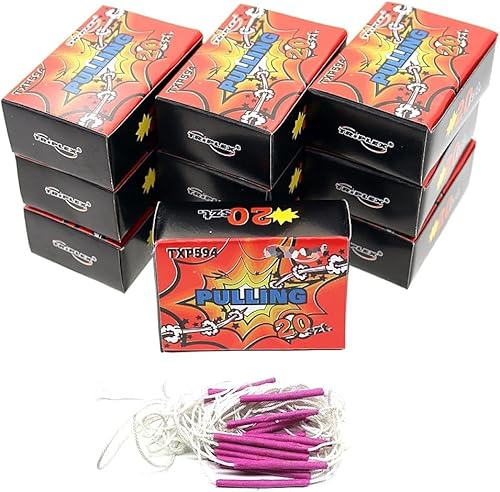 h2i Pulling – Knall‑Ziehschnüre | 200 Stück | Party‑Knaller für Silvester, Halloween & Events | Ganzjahresfeuerwerk Kat. F1 | Abgabe ab 12 Jahren