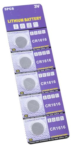 Fhsqwernm Batteau Bouton Remplacement 5pcs 3V CR1616 CONNURES CELLES BATTÉRES Lithium METTRERNEL