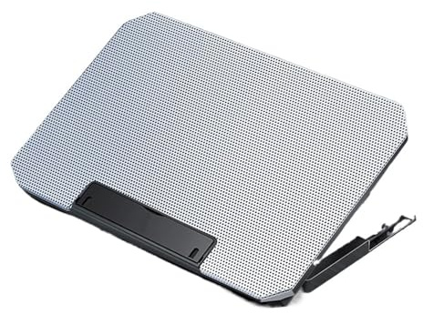 Base Refrigeradora Portatil Gaming Enfriador de portátil para juegos de, almohadilla de refrigeración, ventilador disipador de calor de aleación de aluminio refrigeracion portatil Soporte(Silver-Q100)