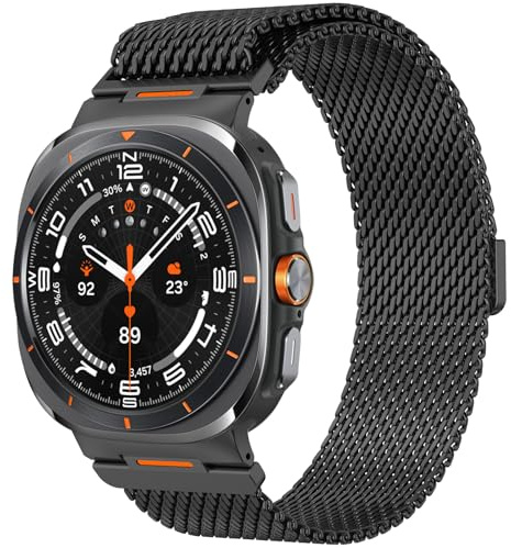 CHANCHY Milanese Armband Kompatibel mit Samsung Galaxy Watch | Keine Lücke Sport Edelstahl Magnetisch Metallarmband für Samsung Galaxy Watch