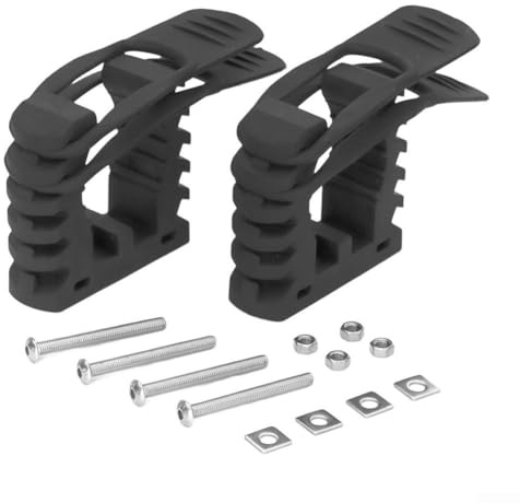 Kit de montaje de abrazadera de goma de liberación rápida para vehículos todoterreno, almacenamiento seguro de herramientas con perno de 316 pulgadas, se adapta a 1.5 a 1.2 de diámetro G (2 juegos)